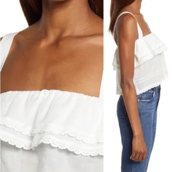 NWT Reformation Tarragon Organic Cotton Top Small - Picture 6 of 6